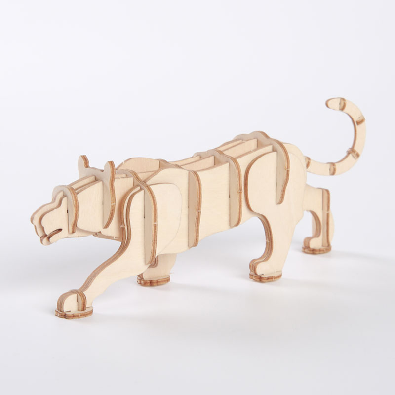 3D Wooden Puzzle Cougar